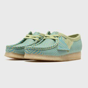Clarks Originals Women's Wallabee Blue/Lime Print Size 8